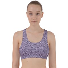 Baroque Pearls And Fauna Ornate Mandala Back Weave Sports Bra by pepitasart