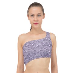 Baroque Pearls And Fauna Ornate Mandala Spliced Up Bikini Top  by pepitasart