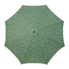 Baroque Green Pearls Ornate Bohemian Golf Umbrellas by pepitasart