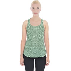 Baroque Green Pearls Ornate Bohemian Piece Up Tank Top by pepitasart