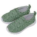 Baroque Green Pearls Ornate Bohemian Kids  Velcro No Lace Shoes View2