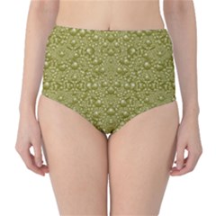 Baroque Pearls In Ornate Decorative Bohemian Style Classic High-waist Bikini Bottoms by pepitasart