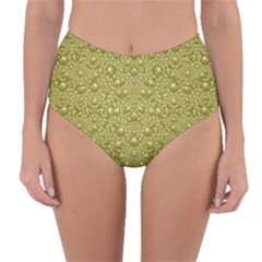 Baroque Pearls In Ornate Decorative Bohemian Style Reversible High-waist Bikini Bottoms by pepitasart