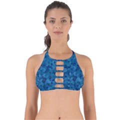 Blue Mosaic Perfectly Cut Out Bikini Top