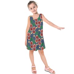 Figs And Monstera  Kids  Sleeveless Dress by VeataAtticus