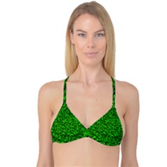 Green Mosaic Reversible Tri Bikini Top by retrotoomoderndesigns