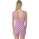 Pretty Pink Flowers One Piece Boyleg Swimsuit View2