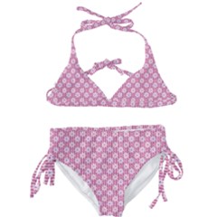 Pretty Pink Flowers Kids  Classic Bikini Set