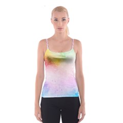 Rainbow painting drops Spaghetti Strap Top