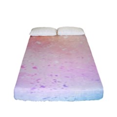 Rainbow painting drops Fitted Sheet (Full/ Double Size)