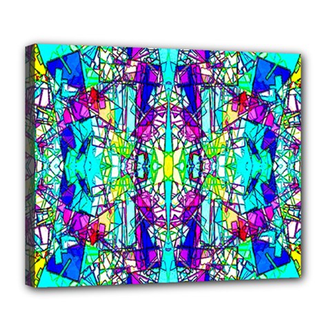 Colorful 60 Deluxe Canvas 24  X 20  (stretched) by ArtworkByPatrick