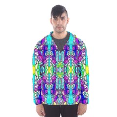 Colorful 60 Men s Hooded Windbreaker by ArtworkByPatrick