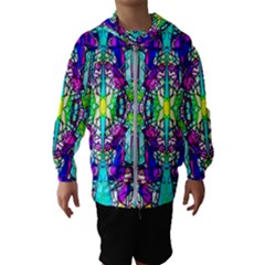 Colorful 60 Kids  Hooded Windbreaker by ArtworkByPatrick