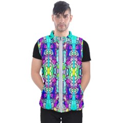 Colorful 60 Men s Puffer Vest by ArtworkByPatrick