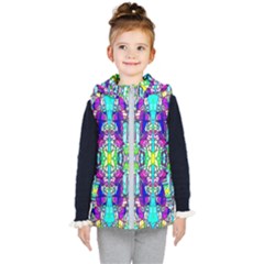 Colorful 60 Kids  Hooded Puffer Vest by ArtworkByPatrick