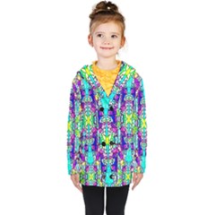 Colorful 60 Kids  Double Breasted Button Coat by ArtworkByPatrick