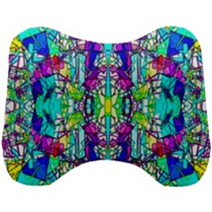 Colorful 60 Head Support Cushion by ArtworkByPatrick