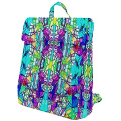 Colorful 60 Flap Top Backpack by ArtworkByPatrick