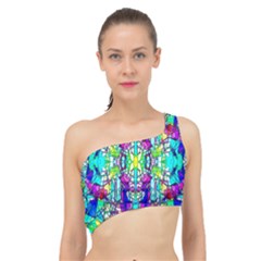 Colorful 60 Spliced Up Bikini Top 