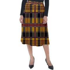 Plaid 5 Classic Velour Midi Skirt  by ArtworkByPatrick