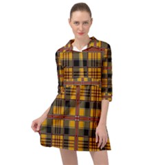 Plaid 5 Mini Skater Shirt Dress by ArtworkByPatrick