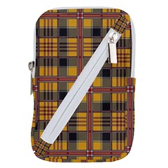 Plaid 5 Belt Pouch Bag (large) by ArtworkByPatrick