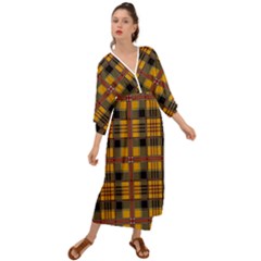 Plaid 5 Grecian Style  Maxi Dress by ArtworkByPatrick