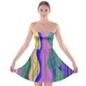 Wavy scribble abstract Strapless Bra Top Dress View1