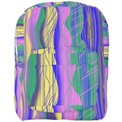 Wavy Scribble Abstract Full Print Backpack by bloomingvinedesign