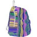 Wavy scribble abstract Foldable Lightweight Backpack View3