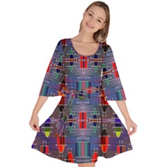 Colorful 63 Velour Kimono Dress by ArtworkByPatrick