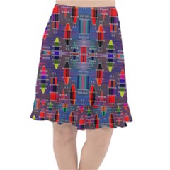 Colorful 63 Fishtail Chiffon Skirt by ArtworkByPatrick