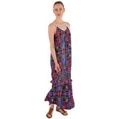 Colorful 63 Cami Maxi Ruffle Chiffon Dress by ArtworkByPatrick