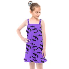 Bats Pattern Kids  Overall Dress by bloomingvinedesign