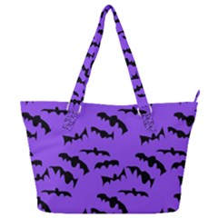 Bats Pattern Full Print Shoulder Bag by bloomingvinedesign