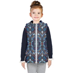 Colorful 64 Kids  Hooded Puffer Vest by ArtworkByPatrick