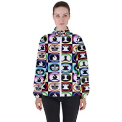 Chess Women s High Neck Windbreaker by ArtworkByPatrick