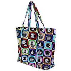 Chess Zip Up Canvas Bag by ArtworkByPatrick