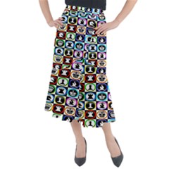 Chess Midi Mermaid Skirt