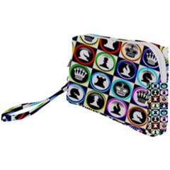 Chess Wristlet Pouch Bag (small)