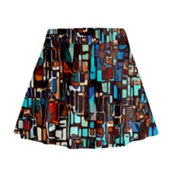 Colorful 66 Mini Flare Skirt by ArtworkByPatrick