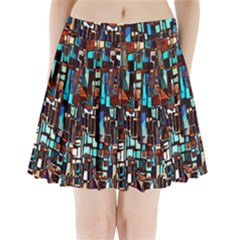 Colorful 66 Pleated Mini Skirt by ArtworkByPatrick