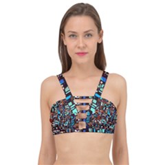 Colorful 66 Cage Up Bikini Top