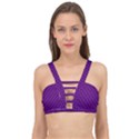 Purple Star Lattice Cage Up Bikini Top View1