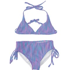 Purple Turquoise Watercolors Kids  Classic Bikini Set by retrotoomoderndesigns