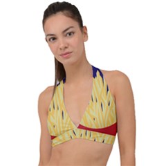 French Fries Potato Snacks Food Halter Plunge Bikini Top by Simbadda