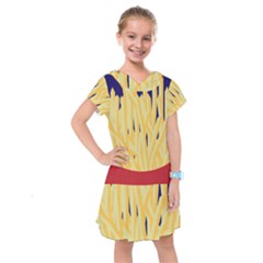 French Fries Potato Snacks Food Kids  Drop Waist Dress by Simbadda