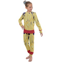 French Fries Potato Snacks Food Kids  Long Sleeve Set  by Simbadda