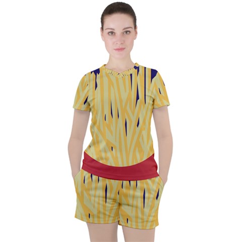 French Fries Potato Snacks Food Women s Tee And Shorts Set by Simbadda