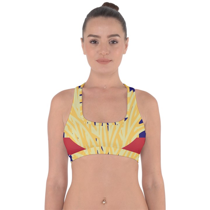 French Fries Potato Snacks Food Cross Back Hipster Bikini Top 